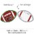 Big Dot of Happiness End Zone Football - Wish Card Activities Shaped Advice Cards Game 20 Ct Perspective: top