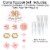 Big Dot of Happiness Sweet 16 - 16th Birthday Party Cake Decor Kit - Cake Topper Set 11 Pc Perspective: top