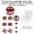 Big Dot of Happiness Lumberjack Channel The Flannel Birthday Decor Kit Cake Topper Set 11 Pc Perspective: top