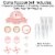 Big Dot of Happiness Swan Soiree - White Swan Birthday Cake Decor Kit - Cake Topper Set 11 Pc Perspective: top