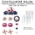 Big Dot of Happiness But First, Wine - Birthday Party Cake Decor Kit - Cake Topper Set 11 Pc Perspective: top
