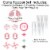 Big Dot of Happiness She's a Wild One - 1st Birthday Cake Decor Kit - Cake Topper Set 11 Pc Perspective: top