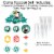 Big Dot of Happiness Calling All Toucans - Birthday Party Decor Kit - Cake Topper Set 11 Pc Perspective: top