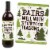 Big Dot of Happiness Sasquatch Crossing - Bigfoot Party Decor Wine Bottle Label Stickers 4 Ct Perspective: top