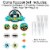 Big Dot of Happiness Smash & Crash - Monster Truck Birthday Decor Kit - Cake Topper Set 11 Pc Perspective: top