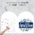 Big Dot of Happiness Blue Elegant Cross Congratulations Greeting Card Shaped Jumborific Card Perspective: top