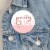 Big Dot of Happiness Bride Squad 3 in Rose Gold Bachelorette Party Badge Pinback Buttons 8 Ct Perspective: top