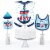 Big Dot of Happiness Ahoy It's a Boy - Nautical Baby Shower Centerpiece - Table Toppers 15 Ct Perspective: top