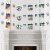 Big Dot of Happiness Christmas Village Holiday Winter Houses Clothespin Garland Banner 44 Pc Perspective: top