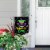 Big Dot of Happiness Colorful Mardi Gras Mask - Masquerade Party Garden Flag - 12 x 15.25 in Perspective: top