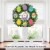 Big Dot of Happiness Hippity Hoppity - Easter Party Front Door Decor Wreath Accessories 9 Pc Perspective: top