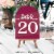 Big Dot of Happiness Burgundy Elegantly Simple Double-Sided 5 x 7 In Cards Table Numbers 1-20 Perspective: top