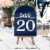 Big Dot of Happiness Navy Blue Elegantly Simple Double-Sided 5 x 7  Cards Table Numbers 1-20 Perspective: top