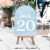 Big Dot of Happiness Dusty Blue Elegantly Simple Double-Sided 5 x 7  Cards Table Numbers 1-20 Perspective: top