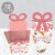 Big Dot of Happiness Girl Little Pumpkin Square Favor Birthday Baby Shower Bow Boxes 12 Ct Perspective: top