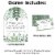 Big Dot of Happiness Boho Botanical Greenery Party 1 Stand & 40 Cards Candy Guessing Game Perspective: top