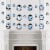 Big Dot of Happiness Winter Penguins Holiday & Christmas Clothespin Garland Banner 44 Pc Perspective: top