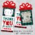 Big Dot of Happiness Holiday Thank You - Christmas Appreciation Nifty Gifty Card Holders 8 Ct Perspective: top