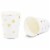 Blue Panda Party Paper Cups with Gold Square Confetti – Pack of 50, 9 oz Perspective: top