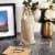 Natural Jute Burlap Wine Gift Bags with Drawstring (13-Inches, 24-Pack) Perspective: top