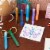 Glitter Glue Pens for Art and Crafts, 12 Rainbow Colors (0.35 oz, 96 Pack) Perspective: top