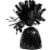 Black Balloon Weights for Birthday Party Decorations (6 oz, 4.5 In, 15 Pack) Perspective: top