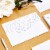 White Laser Cut Wedding Invitations with Envelopes (7.15 x 4.95 in, 24 Pack) Perspective: top