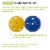 Champion Sports Plastic Baseballs Assorted 6 Per Set 3 Sets (CHSPLBBSET-3) Perspective: top