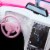 Barbie Convertible 2-Seater Vehicle, Pink Car with Rolling Wheels & Realistic Details Perspective: top