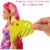 Barbie Totally Hair Flower-Themed 8.5 Inch Curvy Doll & Color Change Accessories Perspective: top
