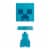 Mattel® Minecraft™ Super-Charged Creeper Mini Figure Perspective: top