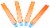 Hot Wheels Track Builder Unlimited Straight Track 90cm 3ft+ Orange Perspective: top
