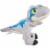 Mattel® Jurassic World Small Sound Velociraptor Plush - Blue Perspective: top