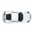 Mattel® Hot Wheel® Porsche 718 Cayman GT4 Toy Car Perspective: top