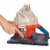 Hot Wheels City Track Set, Includes Car, Track and Accessories, Ice Cream Shop Playset?? Perspective: top