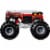 Mattel HNM77 Hot Wheels Monster Trucks Oversized Monster Truck - 5 Alarm Perspective: top