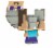 Minecraft Flippin Figs™ Steve in Iron Armor Action Figure Perspective: top
