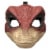Mattel Jurassic World Rebirth Velociraptor Mask Perspective: top