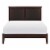 Lexicon Seabright Traditional Wood and Faux Leather Eastern King Bed in Cherry Perspective: top