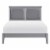 Lexicon Seabright Traditional Wood and Faux Leather Eastern King Bed in Gray Perspective: top