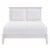 Lexicon Seabright Traditional Wood and Faux Leather Eastern King Bed in White Perspective: top