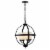 SAFAVIEH Forler 4 Light 17 Inch Pendant | Black | Perspective: top