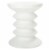 SAFAVIEH Outdoor Collection Benaya Concrete Accent Stool Ivory Perspective: top