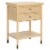 SAFAVIEH Ahab 2-Drawer 1 Shelf Accent Table Light Blonde / Gold Perspective: top