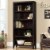 Pemberly Row Engineered Wood 5-Shelf Bookcase in Char Pine Perspective: top