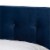 Bowery Hill Navy Blue Upholstered Queen Size Panel Bed Perspective: top