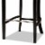 Bowery Hill Navy Blue and Dark Brown Finished Wood 2-Piece Bar Stool Set Perspective: top