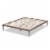 Bowery Hill Full Size Oak Finished Wood Platform Bed Frame Perspective: top