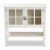 Bowery Hill Traditional White Finished Wood and Glass 2-Door Kitchen Cabinet Perspective: top
