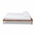 Bowery Hill Traditional Full Size Ash Brown Finished Wood Bed Frame Perspective: top